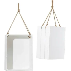 Holzkisten-Satz, 2tlg. 43/48 Cm Weiß