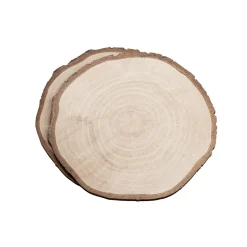 Holzscheibendisplay Bedruckt 23 Cm Ø 2er Set