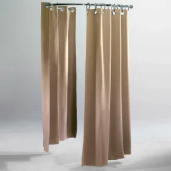 Kabinen-Vorhang, 200 Cm Lang, Schwer Entflammbar, Beige