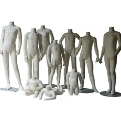 Kinder Schaufensterfigur Headless, Weiß, 2 Jahre