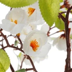 Kirschblüten-Kunstbaum Weiß Mit Standplatte 120 Cm