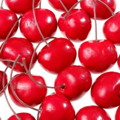 Kirschen Lebensmittel-Attrappen, Pack à 24 Stück