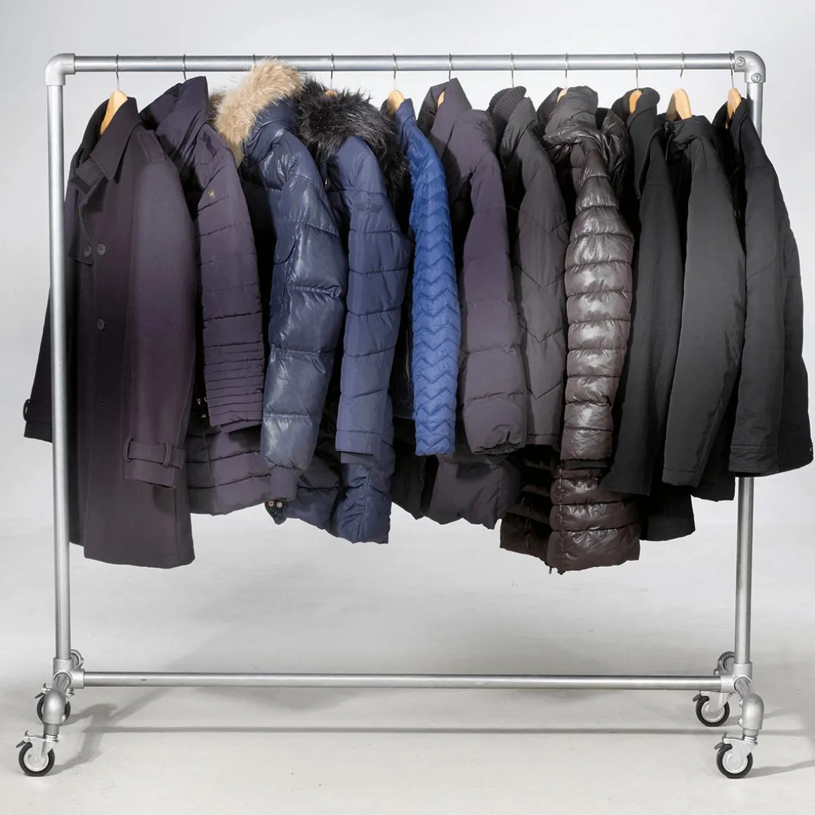 Kleiderständer Mit Rollen FACTORY 160 Cm