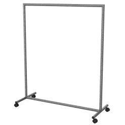 Kleiderständer Mit Rollen Grau 120 X 153 Cm
