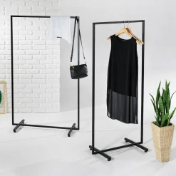 Kleiderständer NOVUS, Schwarz, 145 X 70 Cm