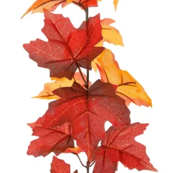 Künstliche Ahorn-Blättergirlande Orange - Braun 180 Cm