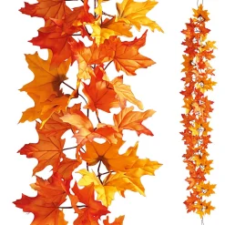 Künstliche Ahorn-Blätterranke 180 Cm Orange