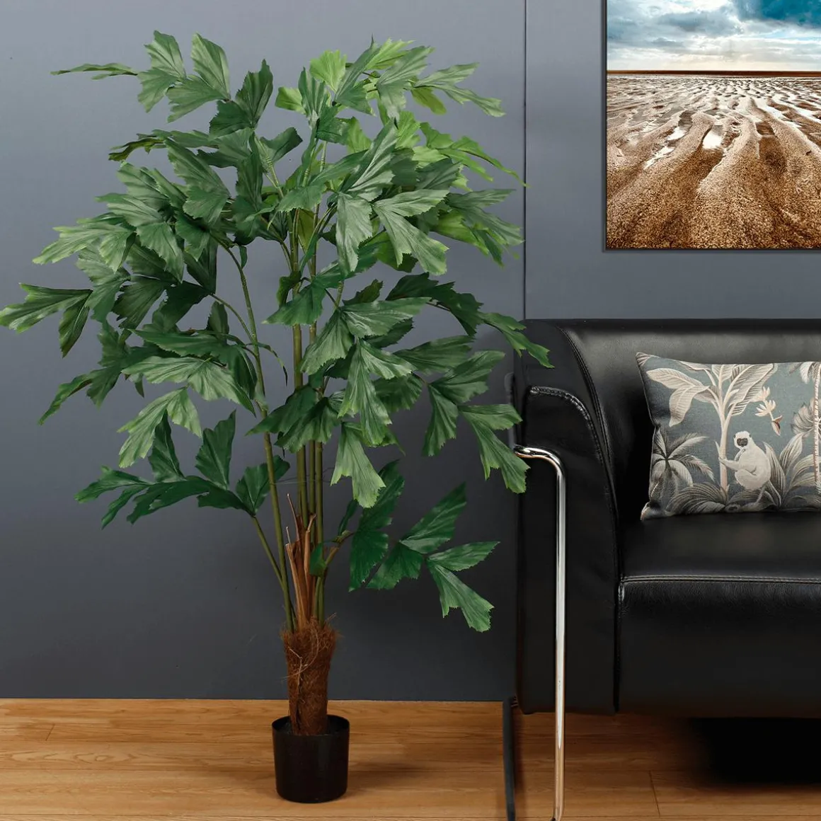 Künstliche Fischschwanz-Palme Fishtail-Kunstpflanze 135 Cm