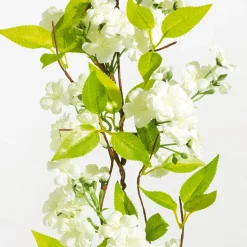 Künstliche Kirschblüten-Girlande Weiß 110 Cm