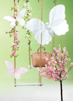 Künstliche Kirschblüten-Girlande Weiß 110 Cm