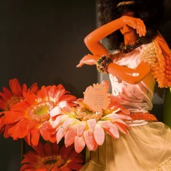 Künstliche Riesen-Gerbera Rosa, 120 Cm