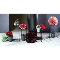 Künstliche Rose, Apricot 116 Cm