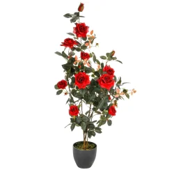 Künstliche Rosenpflanze Im Topf 115 Cm