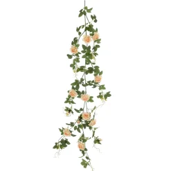 Künstliche Rosenranke Apricot 125 Cm Mit Haken