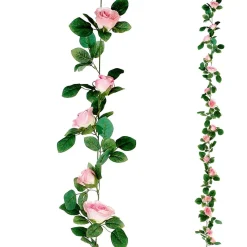 Künstliche Rosen-Ranke Rosa, 180 Cm