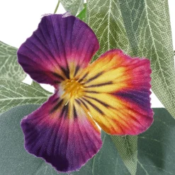 Künstliche Stiefmütterchen-Girlande Blumen-Ranke Bunt 155 Cm