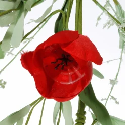 Künstliche Tulpen-Girlande Kunstranke Rot - Orange 158 Cm