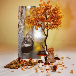 Künstlicher Ahorn Herbstbaum Orange-gelb, 270 Cm