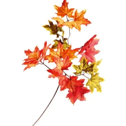 Künstlicher Ahornzweig Rot-grün, 80 Cm