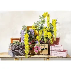 Künstlicher Begonienbusch, Pack à 3 Stück