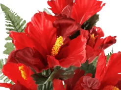 Künstlicher Hibiskus-Blumenstrauß, 46 Cm