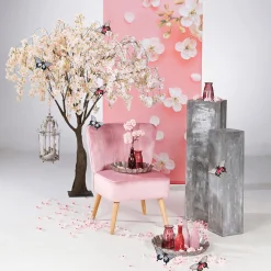Künstlicher Kirschblüten Baum Weiß - Rosè, 150 Cm