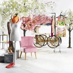 Künstlicher Kirschblüten Baum Weiß - Rosè, 150 Cm