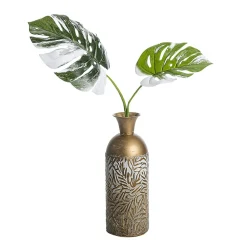 Künstlicher Monstera Deliciosa Albo Variegata Blätter-Zweig 85 Cm
