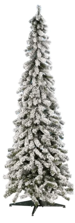 Künstlicher, Schmaler Tannenbaum, Beschneit 180 Cm