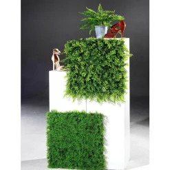 Künstliches Buchs-Farn-Paneel, 50 X 50 Cm