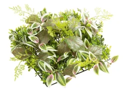 Künstliches Fittonia-Buchs-Paneel 25 X 25 Cm