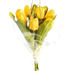 Künstliches Tulpen-Bouquet Gelb, 30 Cm