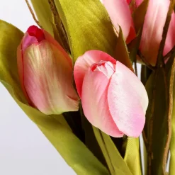 Künstliches Tulpen-Bouquet Rosa, 30 Cm
