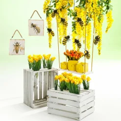 Künstliches Tulpen-Bouquet Orange, 30 Cm