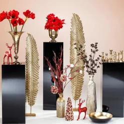 Künstliches Vogel Set Rot 3 Stück