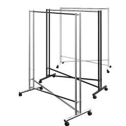 Konfektionsständer "Cross" Fixe Höhe 170 Cm, Silber