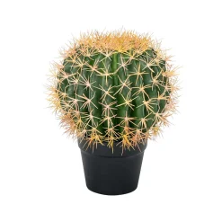 Kugel-Kaktus-Kunstpflanze Im Topf, 33 Cm