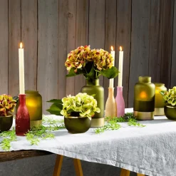 Kunstblume Hortensie Grün, 52 Cm