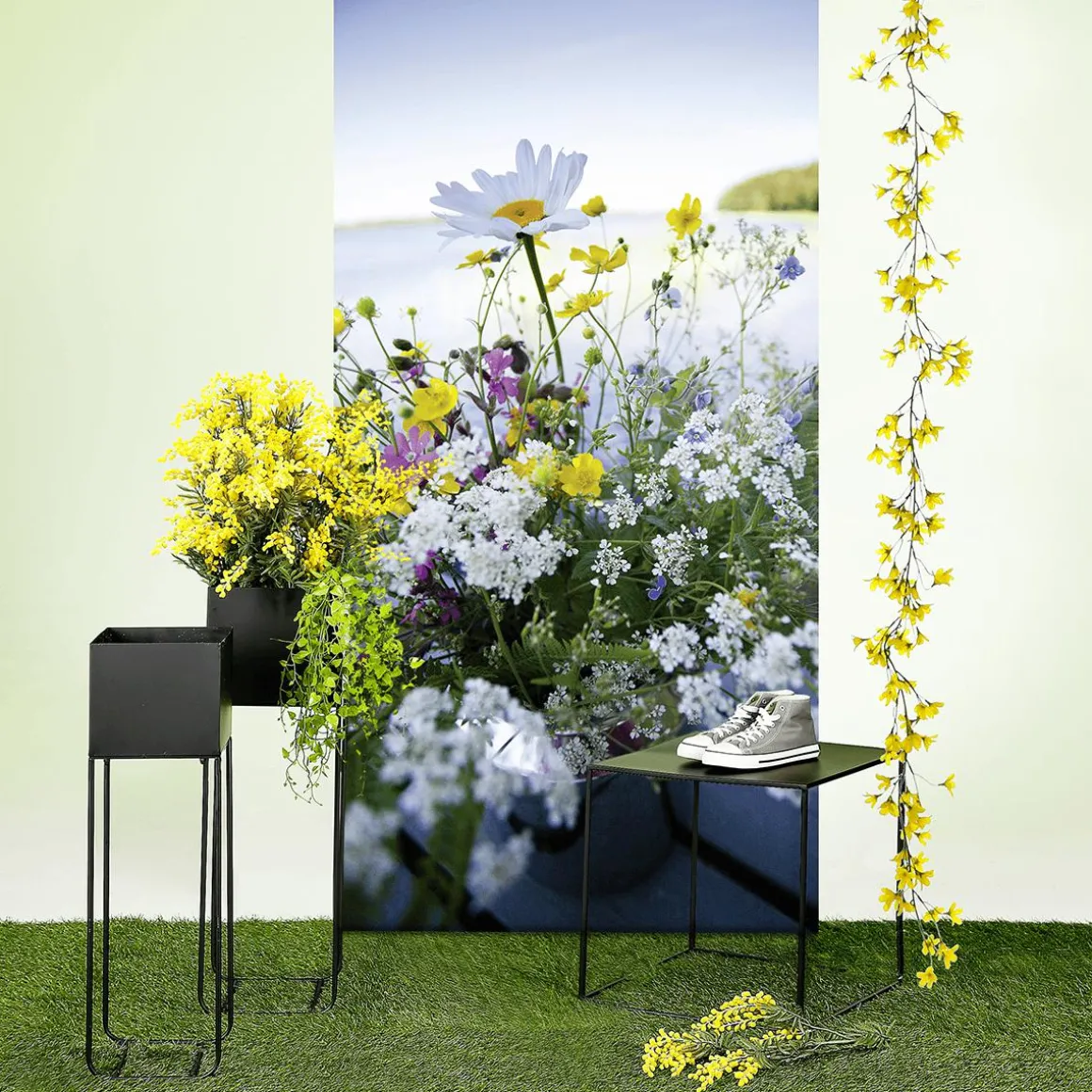 Kunstblume Mimose 84 Cm Gelb
