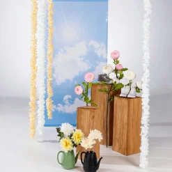 Kunstblume Ranunkel Rosa, 105 Cm