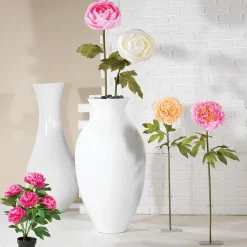 Kunstblume Ranunkel Rosa, 105 Cm