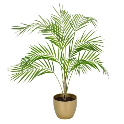 Kunstpalme Im Goldenen Topf 85 Cm