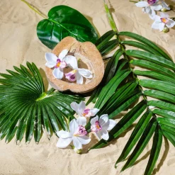 Kunstpalmen-Fächer-Blatt 2 Stück, 66cm