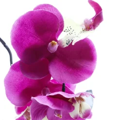 Kunstpflanze Orchidee Im Topf Pink , 28 Cm