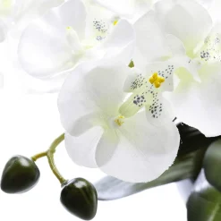 Kunstpflanze Orchidee In Schale Weiß, 40 Cm