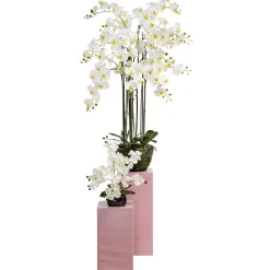 Kunstpflanze Orchidee In Schale Weiß, 40 Cm