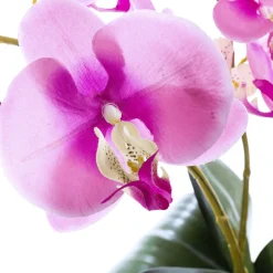 Kunstpflanze Orchidee In Schale Rosa, 40 Cm