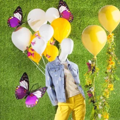 Kunststoff-Ballon Gelb 28 Cm Ø