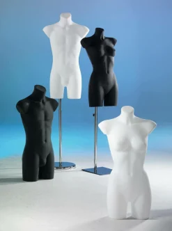 Kunststoff-Torso Dame 81 Cm, Weiß