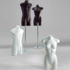 Kunststoff-Torso Dame 81 Cm, Weiß